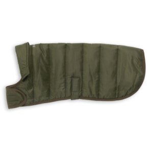 Barbour Baffle Quilt Dog Coat in Olive Small