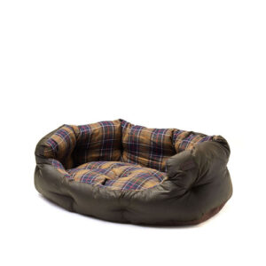 Barbour Wax Cotton Dog Bed in Classic Olive 30"