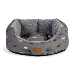 FatFace Marching Dogs Deluxe Slumber Dog Bed Medium