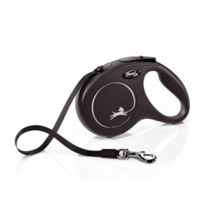 Flexi New Classic 5m Tape Dog Lead in Black Large