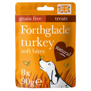Forthglade Natural Soft Bites Turkey Dog Treats 90g x 8 SAVER PACK
