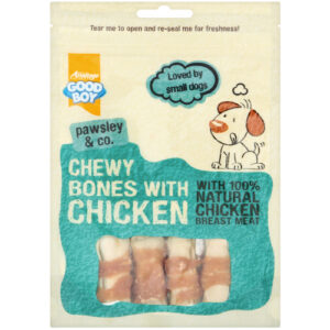 Good Boy Pawsley & Co Chewy Bones with Chicken Dog Treats 80g x 10 SAVER PACK