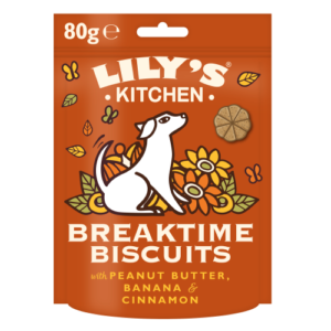 Lilys Kitchen Breaktime Biscuits Dog Treats 80g x 8 SAVER PACK