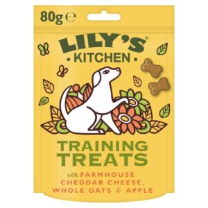 Lilys Kitchen Cheese & Apple Training Treats for Dogs 80g x 8 SAVER PACK