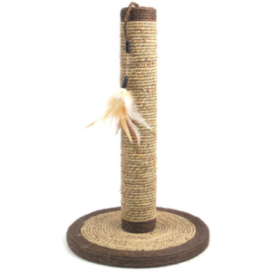 Rosewood Natural Seagrass Feather Cat Scratching Post