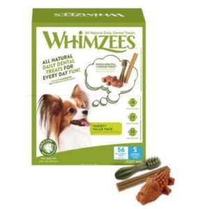 Whimzees Variety Box Dog Chew Treats Small - 56 Pack