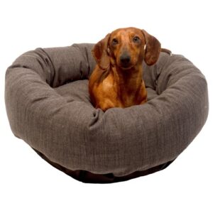 Danish Design Allsorts Charcoal Donut Dog Bed Large