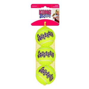 KONG Air Squeaker Tennis Ball Dog Toy Small 3 pack
