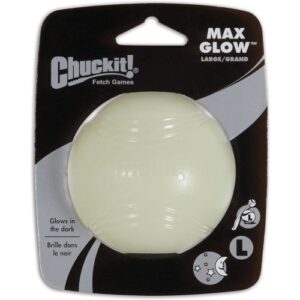 Chuckit Max Glow Balls Toy for Dogs Large 1 Pack