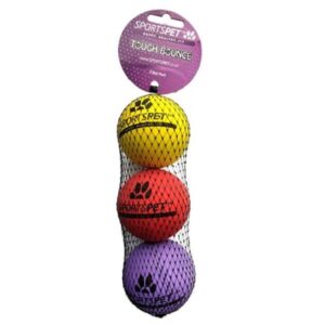 Sportspet Tough Bounce Dog Toy 3 Pack