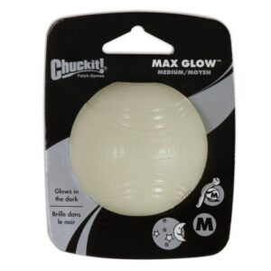 Chuckit Max Glow Balls Toy for Dogs Medium Single
