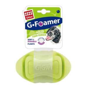 GiGwi Foamer TPR Rugby-Green Dog Toy Single