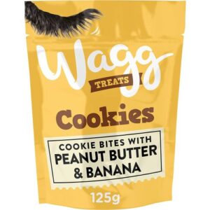 Wagg Cookie Treats Peanut and Banana Dog Treats 7 Pack