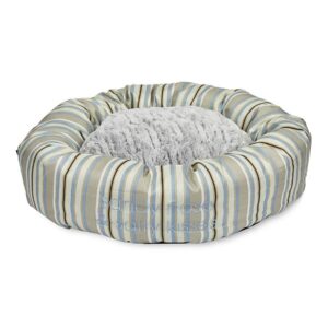 Petface Sandpiper Stripe Round Pet Bed - Size: XL - Polyester